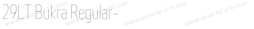 29LT Bukra Regular字体转换